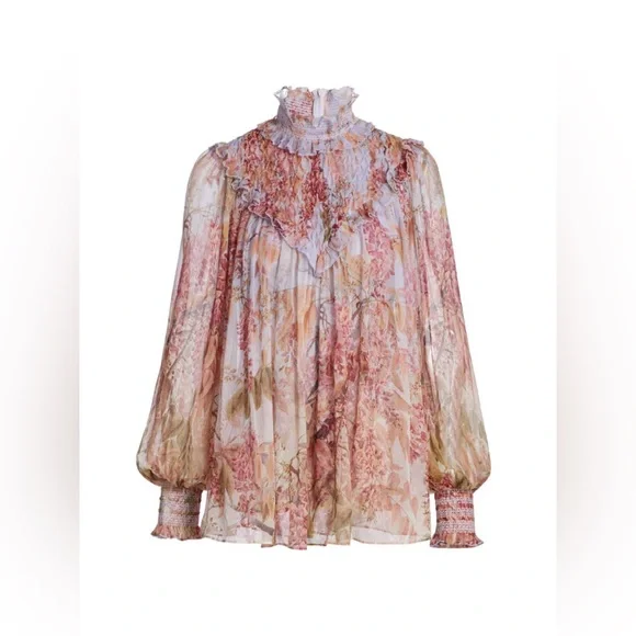 ZIMMERMANN Botanica Smocked Yoke Blouse - Picture 15 of 15